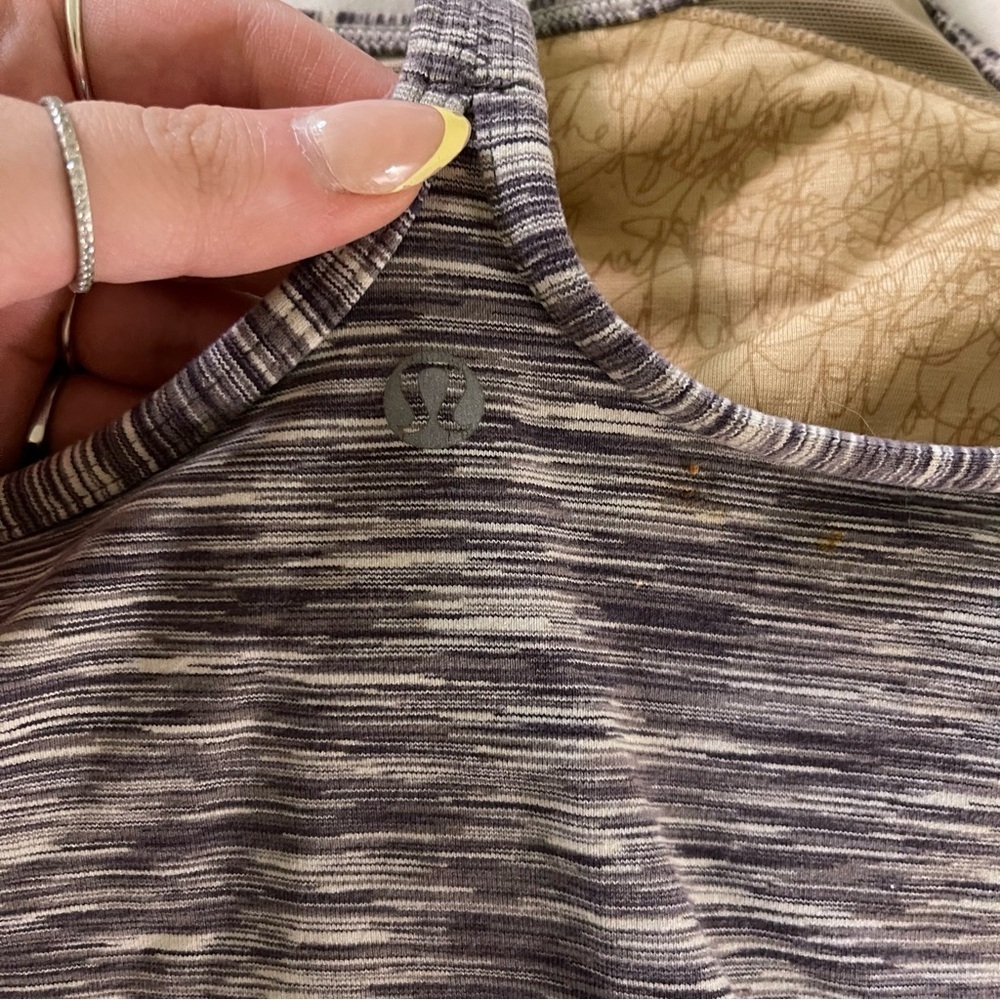 Lululemon Athletica Black and Gray Strappy Camisole - Picture 3 of 4